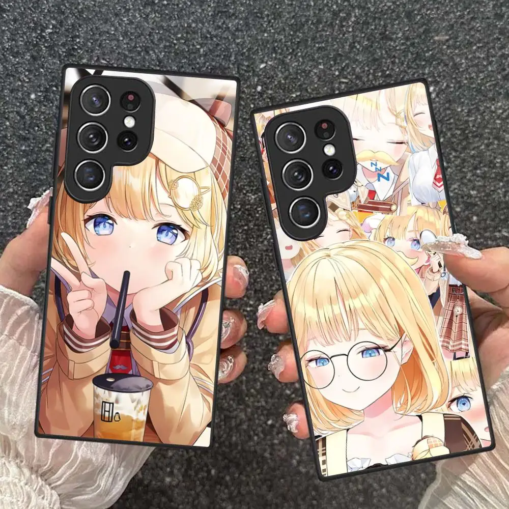 

Holo Amelia Watson Glass Mobile Phone Case for Samsung Galaxy A56 55 54 53 52 51 36 35 34 23 16 15 5G Colorful Cover