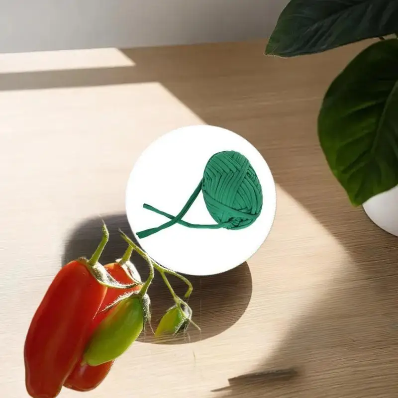 Зеленая садовая веревочная полоска, 1 шт. стяжка для поддержки растений для организации кабелей в домашних и садовых офисах