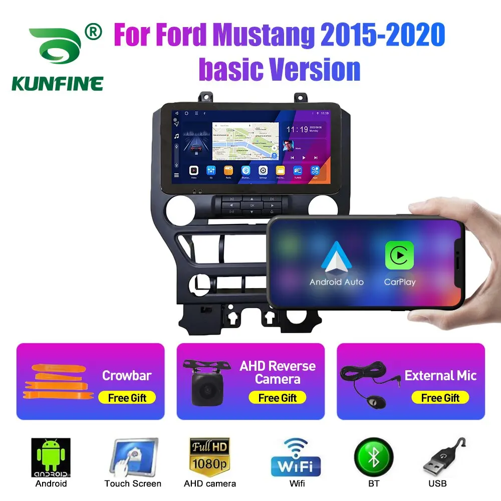 

10.33 Inch Car Radio For Ford Mustang2015-2020 2Din Android Octa Core Car Stereo DVD GPS Navigation Player QLED Screen Carplay