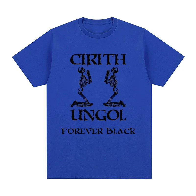 Cotton Men New TEE TSHIRT mens Tops Cirith Ungol Forever Black COUNTRY BAND SKULL T-shirt graphic men clothing tops funny cotton