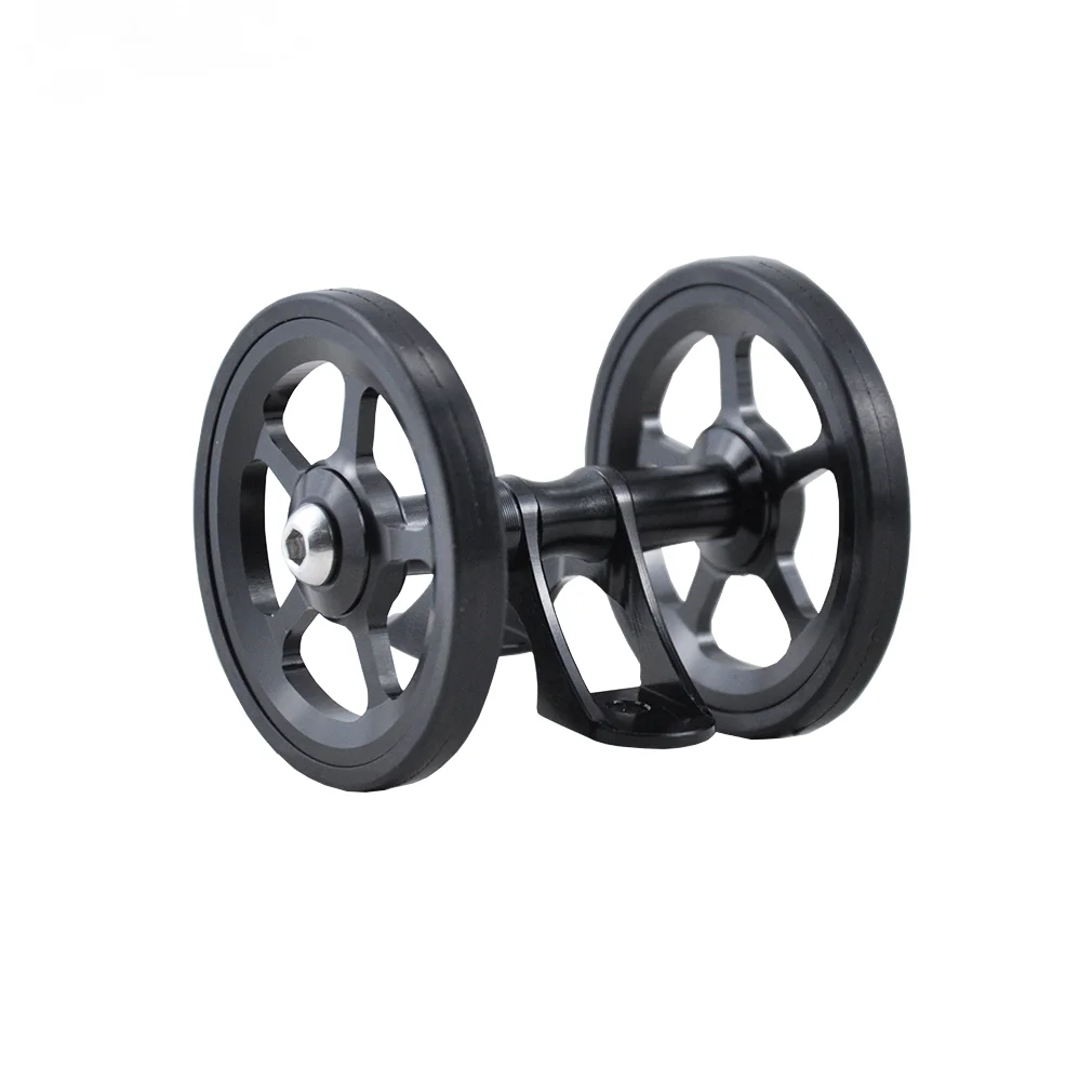 Litepro Bicycle Big Mud Gear Double Easywheel Aluminum Alloy For Brompton Folding Bike Mudguard Easy Wheel