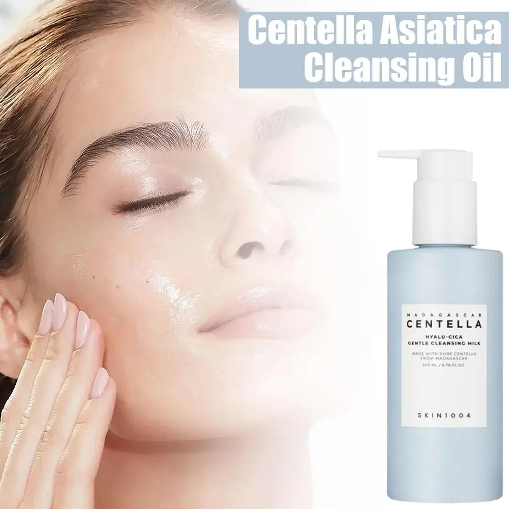 SKIN1004 Centella Asiatica Cleansing Milk Dan Makeup Remover Oil 2 In 1 200ml Pembersih Lembut Menenangkan Emulsifikasi Cepat