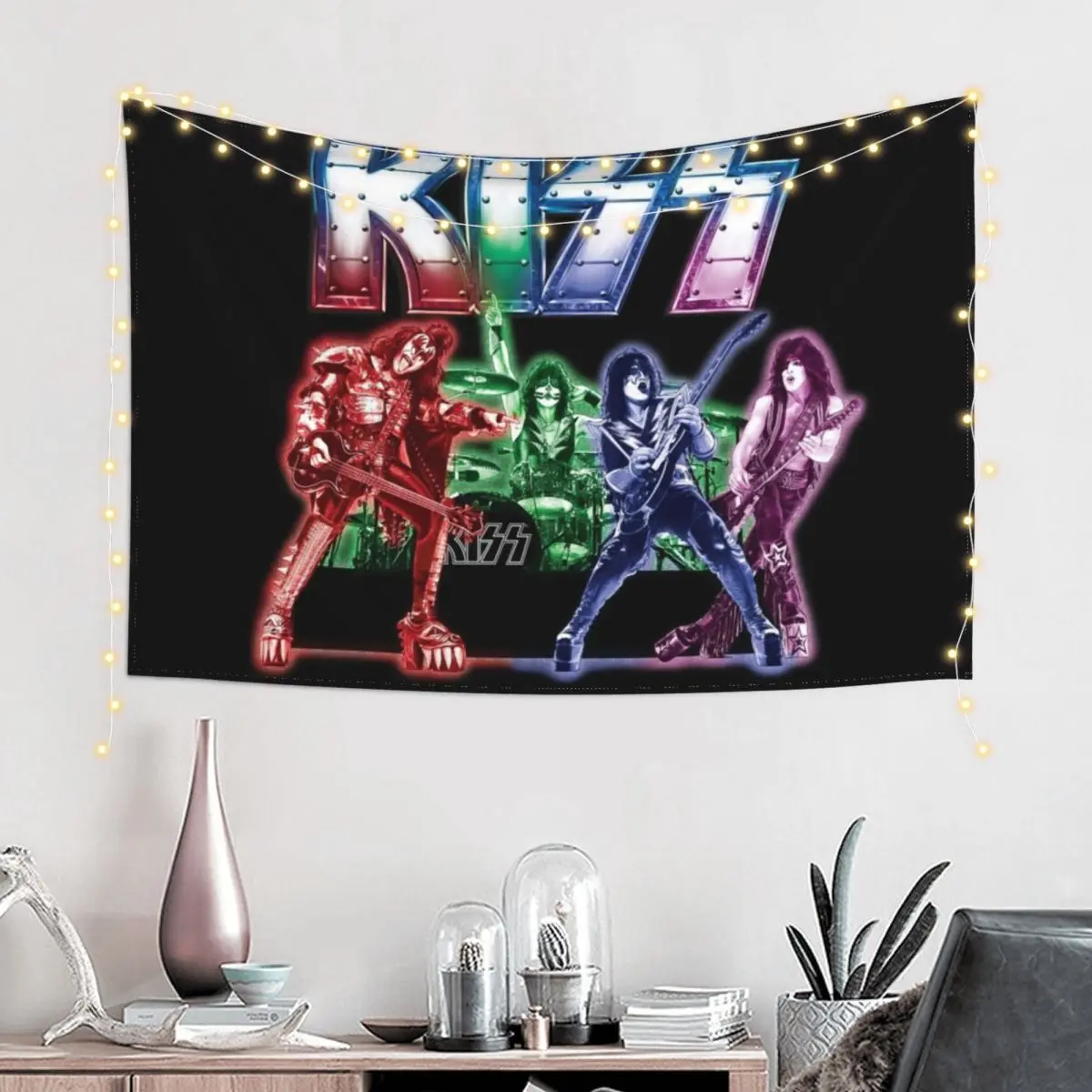 

KISS band Tapestry Aesthetic Room Decor Korean Decoration Bedroom Decor Home Room Aesthetic Decor Tapestry