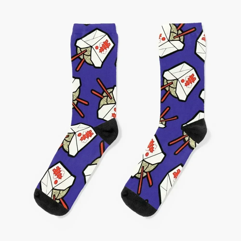 Take-Out Noodles Box Pattern Socks cartoon moving stockings Boy Child Socks Women's