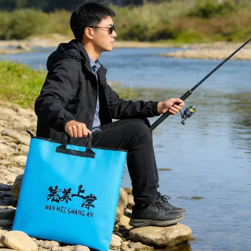 

Fishing Tackle Bag Durable EVA Waterproof Fishing Sling Bag Puncture Resistant for Professional Angler
