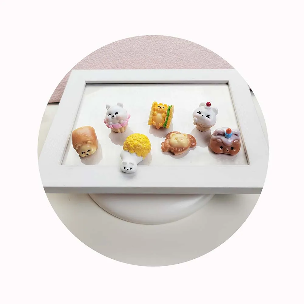 Kawaii Cartoon Cake Sandwich Flatback Resin Cabochons Kids DIY Doll house Accessories Scrapbook Decor