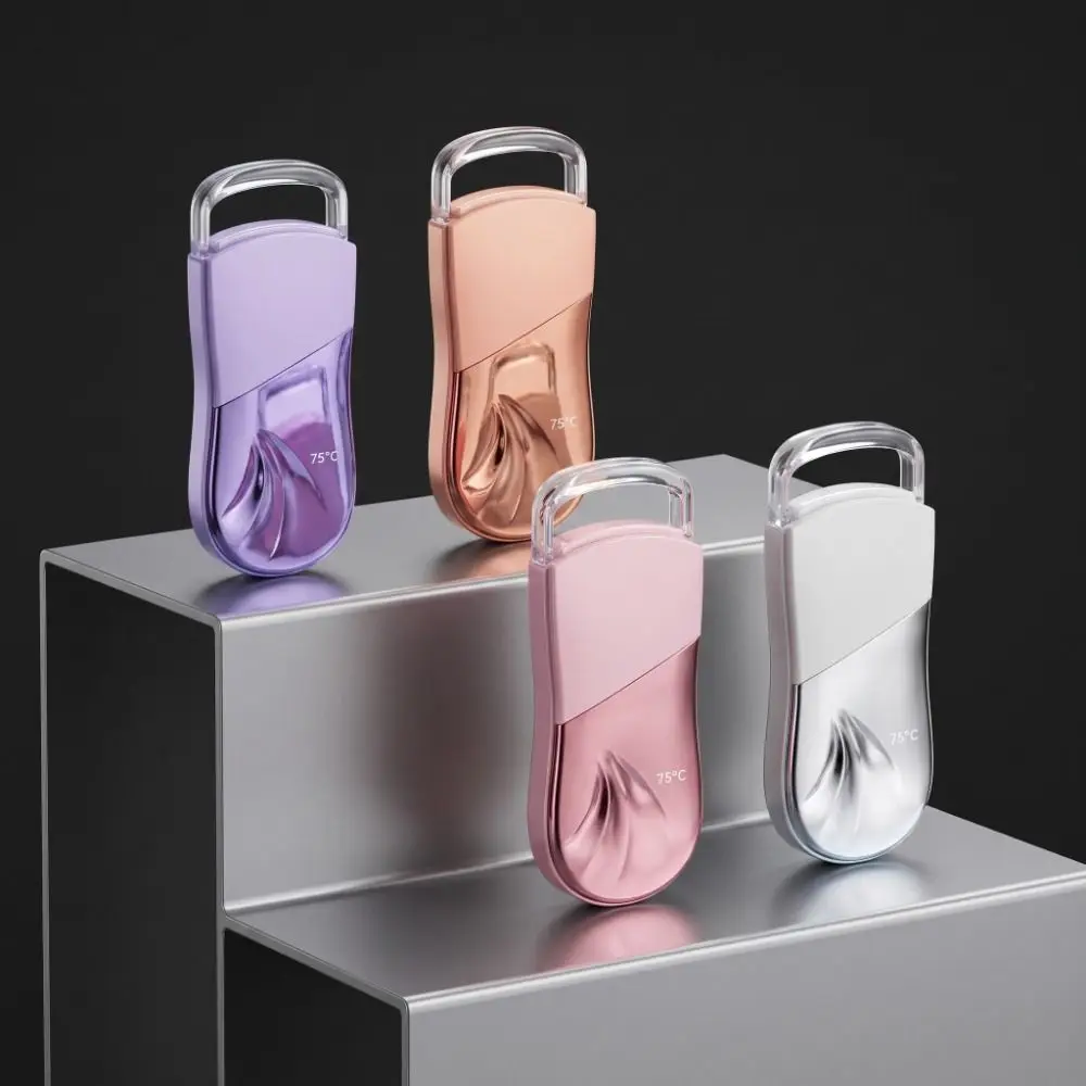 Long Lasting Electric Eyelash Curler Handheld Quick Heating Heated Lash Curling Tool USB Charging Simple Control