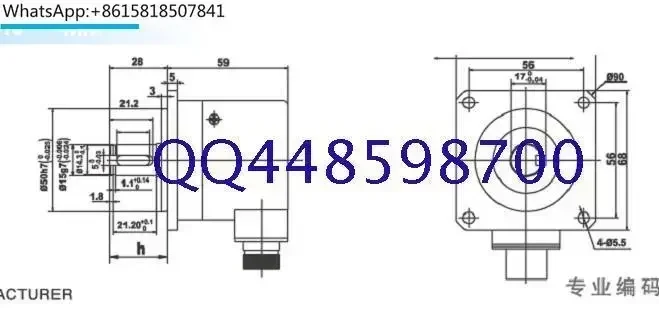 ISL5815-007C-1024BZ3-5L   Optoelectronic encoder 1024PPR