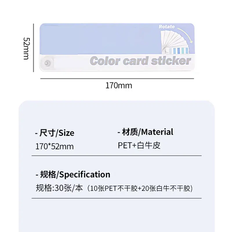 30 vellen/partij Creatieve Kleur Zelfklevende Memo Pad Sticky Notes Bookmark Point It Marker Sticker Papier Kantoor Schoolbenodigdheden