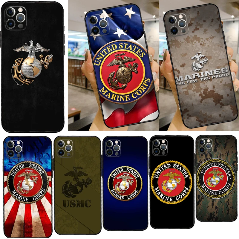 

United States Marine Corps LOGO Phone Case For Samsung Galaxy S22 S23 S21 Plus Note 20 Ultra Note 10 S20 FE Cover