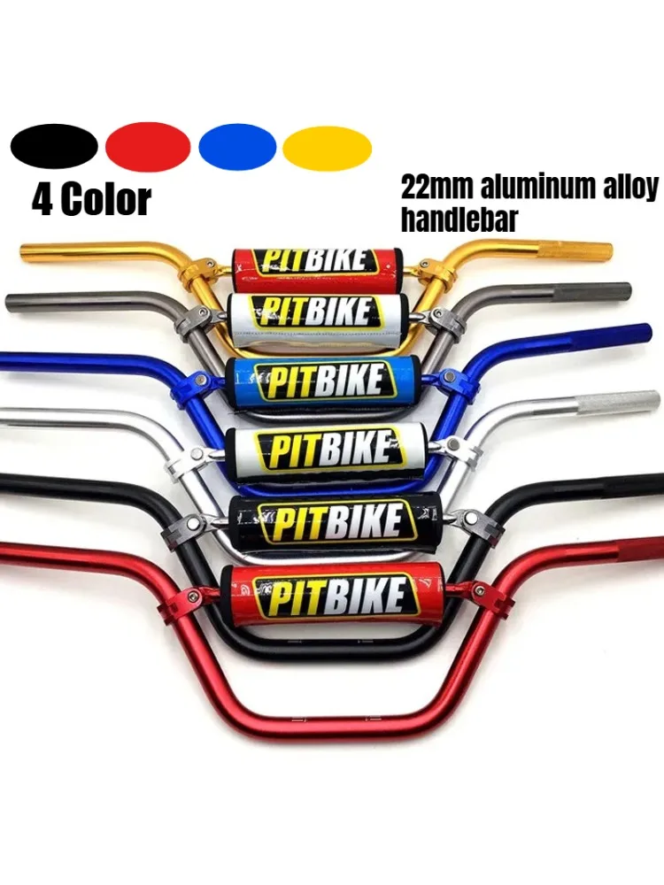 AliExpress NONE 4 Color 22mm Handlebar 7/8" Handle Bar Motorcycle Motocross Moto Handlebar for Dirt Pit Bike Chinese Motor ATV  Aluminum Alloy
