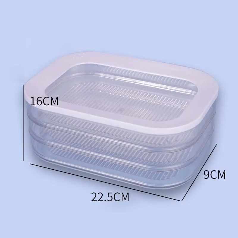 Bacon Keeper With Lid Leakproof Deli Meat Container for Fridge Food-grade Frozen Roast Meat Storage Box Kitchen Accessories