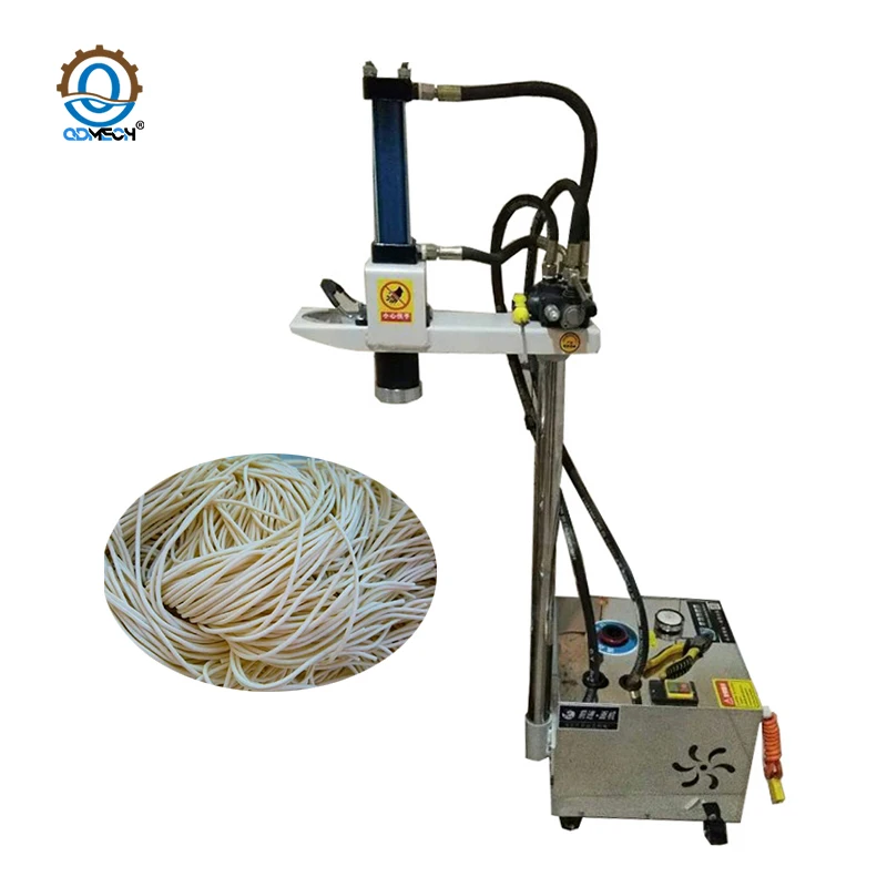 HN QDMECH High Efficiency Safe Grounding Protection Catering Business Hydraulic Noodle Making Machine HeLao Noodle Machine