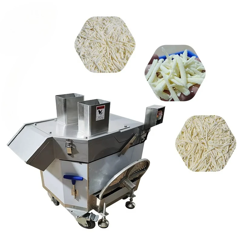 304 Stainless Steel Electric Cheese Shredding Machine  Mozzarella Stick Cutter Cheddar Cheese Grater for Pizza Restaurant