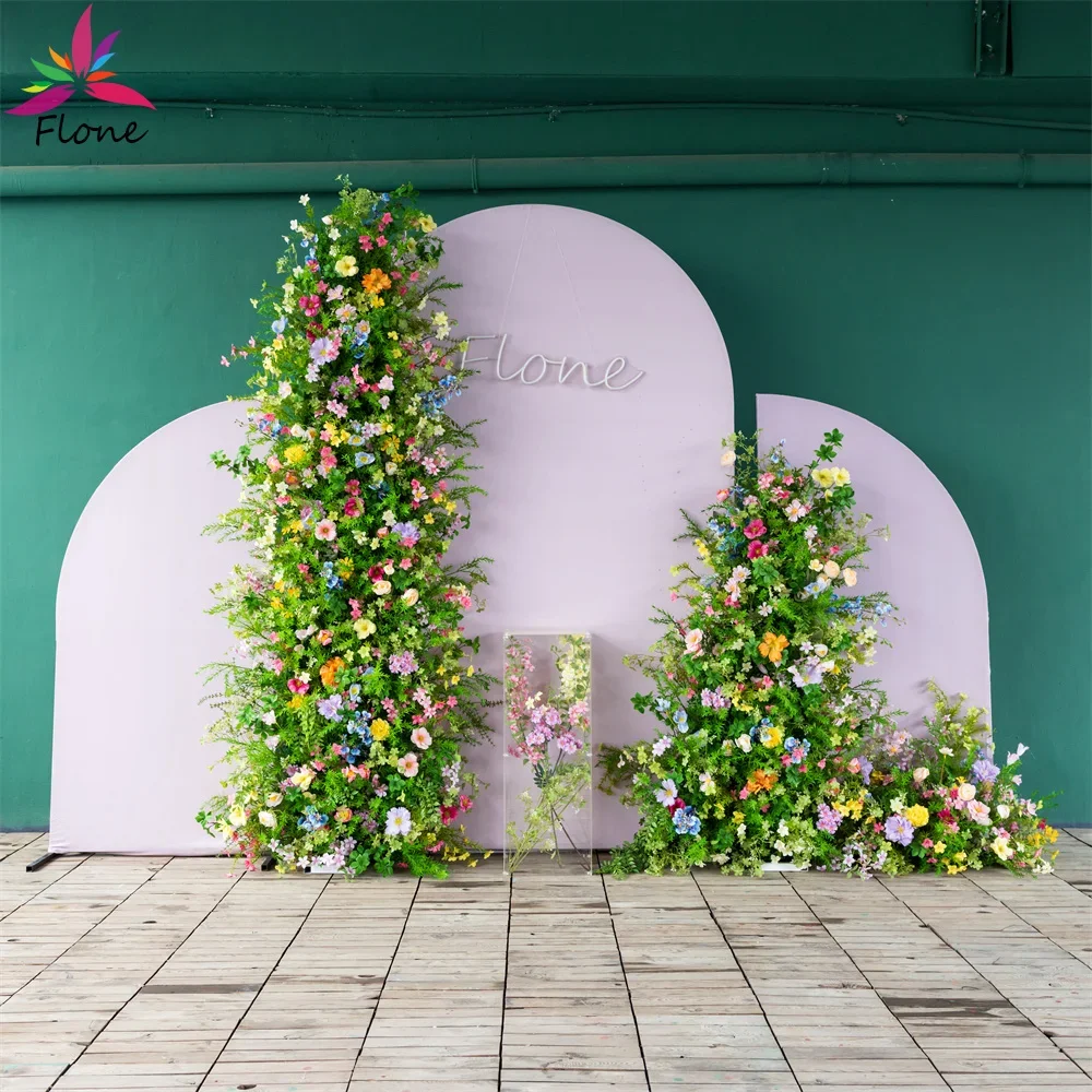 Wedding Decorations Event KT Board Flores Artificiales De Alta Calidad Greenery Leaves Silk fleur artificielle mariage H7.7/5ft