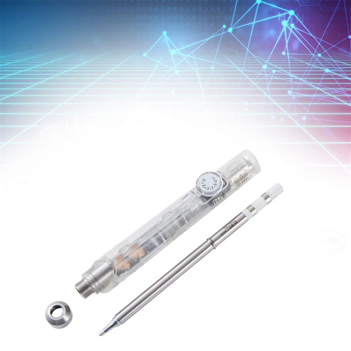 ABYK SH72 Soldering Iron 65W 12-24V 220-400℃ Adjustable Temperature SH72-BC2 Welding Tool Not T12 Transparent White