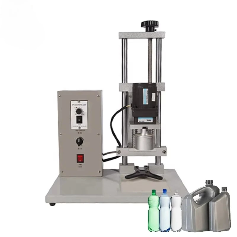 DHZ-450A High Speed Semi-auto Customized TableTop Twist Off Small Juice Beer Beverages Cosmetics Drinks Lidding Capping Machine
