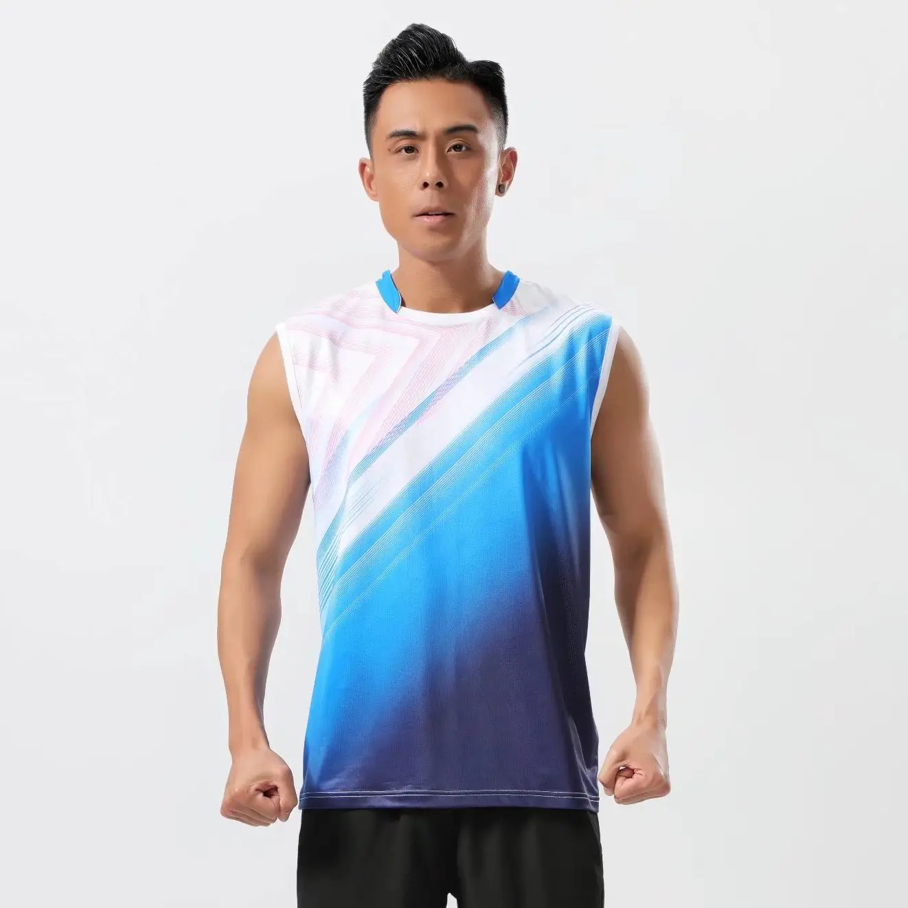 2023 Sport Workout Clothes for Men Tennis Jerseys Badminton Shirt   Table Tennis  Badminton Jogging Sports T-Shirt