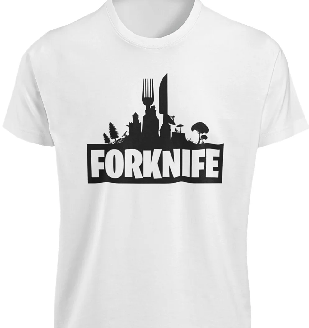 FORKNIFE T Shirt S 4XL Funny Gaming Parody Video Game Gamer Humor MEME Epic TEE