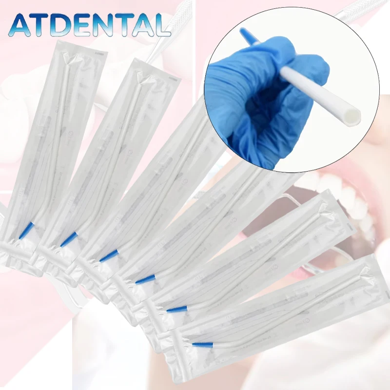 60Pcs Dental Disposable Saliva Ejector Suction Tips High Volume Oral Evacuator Slim Design