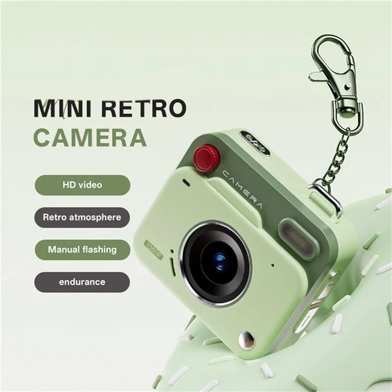 B92B-1080P HD كاميرا رقمية صغيرة للأطفال والطلاب 1.77 بوصة IPS عرض CCD ريترو كاميرا رقمية صغيرة مدمجة #3