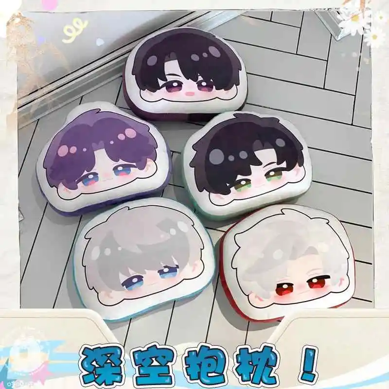 

Anime Love and Deepspace Xavier Zayne Rafayel Sylus Q Version Plush Cotton Stuffed Sofa Back Cushion Cosplay Throw Pillow Gift