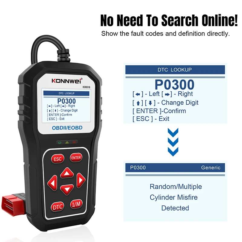 

KONNWEI OBD2 сканер KW818 12 В тестер автомобильного аккумулятора поддержка CAN J1850 двигатель Fualt Code Reader автомобильный диагностический сканер инструмент