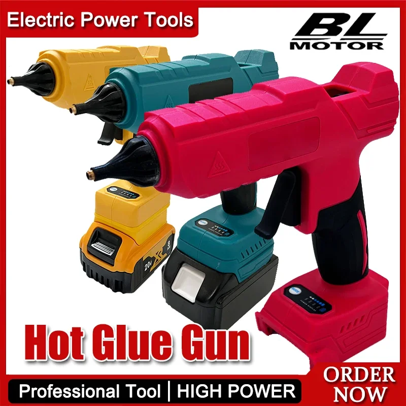 

Fit Milwaukee Cordless Electric Handheld Hot Glue Gun Repair DIY Tool Hot Melt Welding Anti-scald Nozzle For Makita For Dewalt