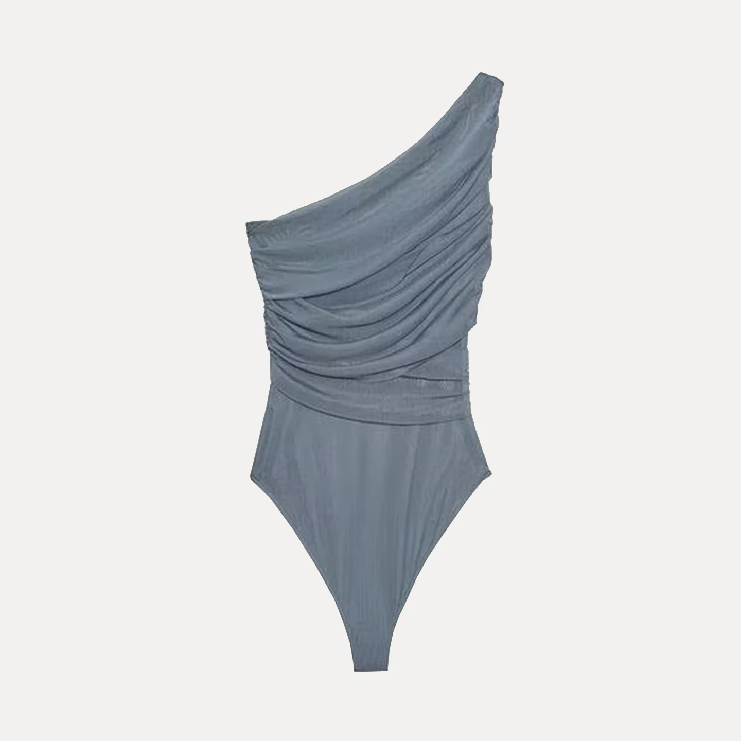 Z 2025 nouveau Faion asymétrique plissé soie Net combinaison femmes taille haute jambe droite ort pantalon trajet Sle