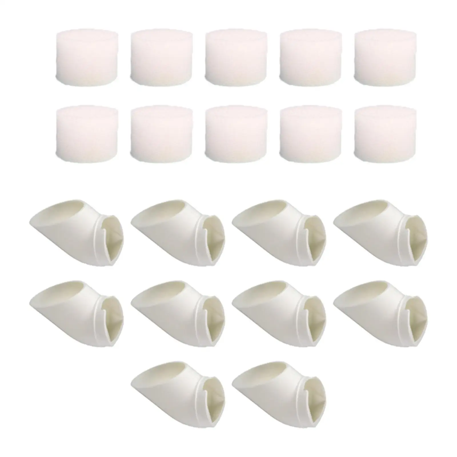 10 Pieces Hydroponic Colonization Cups Vegetable Plant with Sponge Planting Cup for Plant Greenhouse Planter Hydroponics Tower
