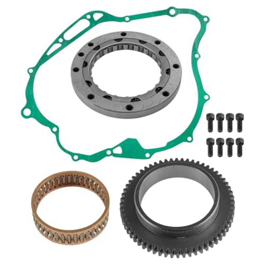

Starter Clutch And Gear with Gasket Compatible with Yamaha V Star 1100 Custom Xvs1100 20002009 for Motorcycle Maintenance and R