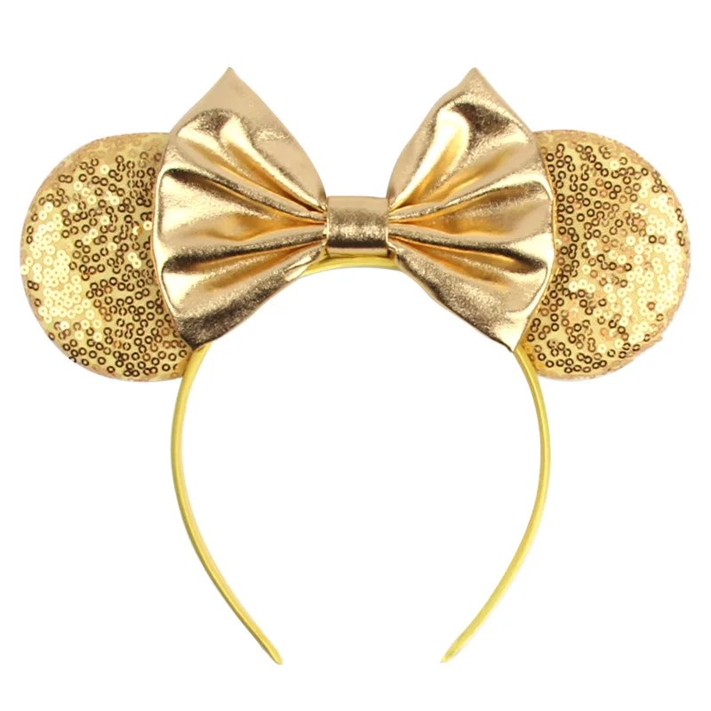 Mickey glitter bow Children\'s Day holiday headband amusement park selfie cute headband hair accessory