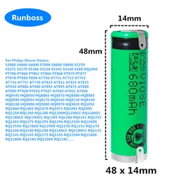 Nowy akumulator 680mAh do golarek Philips S3000 S3310 S3550 S3560 S3580 S3590 S3201 S3202 S3203 S3100 S3110 S3120 S3510 S3520