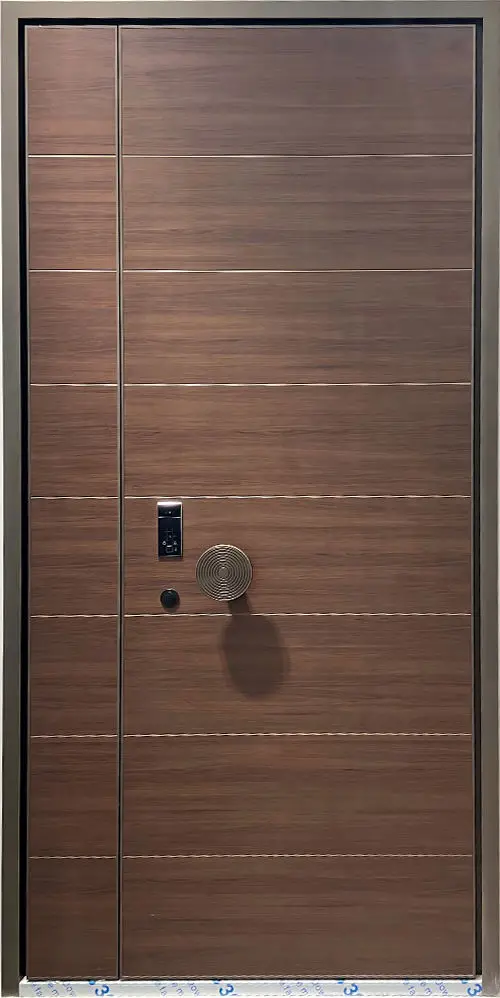Large Sized Fashionable Household Aluminum Alloy Entry Door Villa Security Anti Theft Hinged Doors Rainproof Manual Front Doors