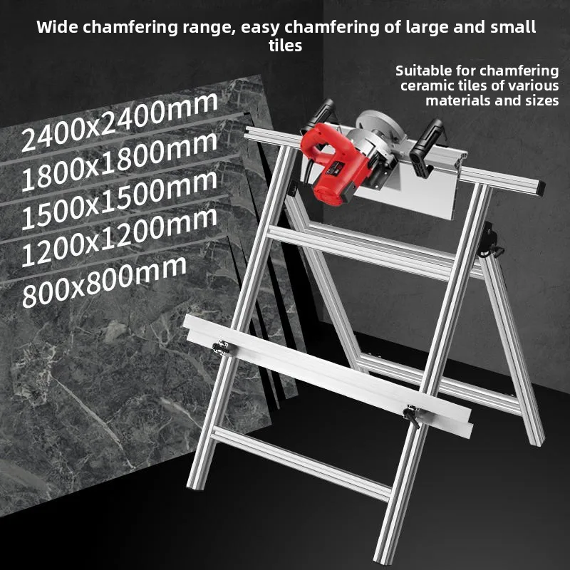 Tile beveling machine, 45-degree beveling tool, beveling board, dust-free corner cutting tool.