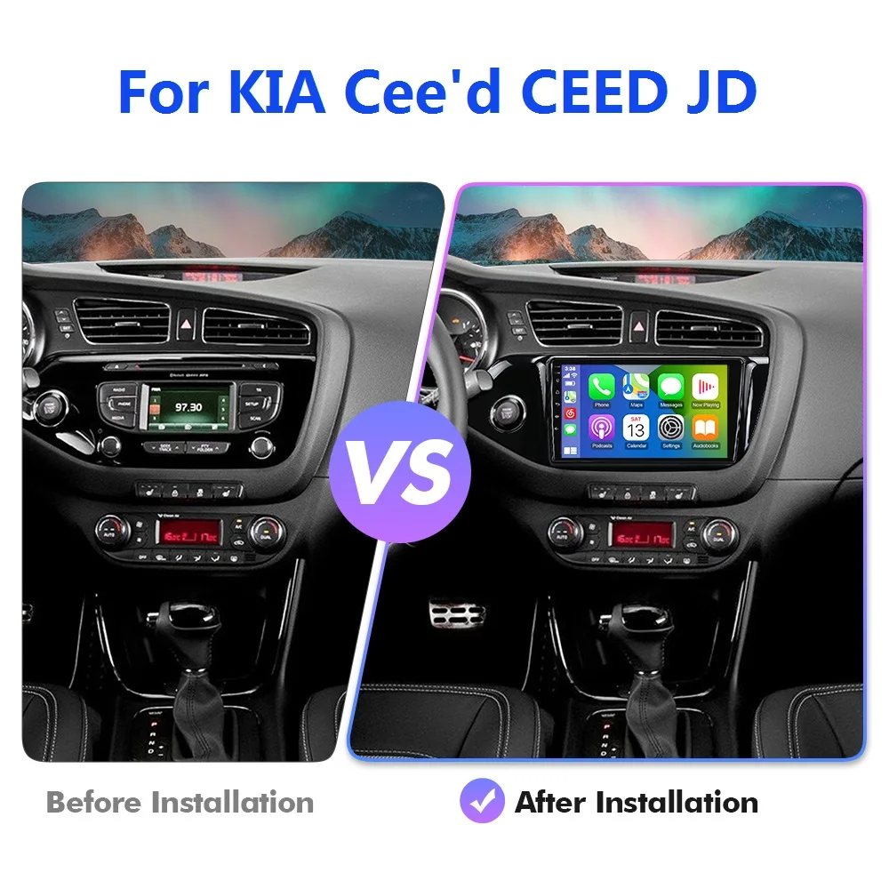 

Isudar T78P 12+256gb Android 13 Auto Radio Player For KIA Cee'd CEED JD 2012-2016 Multimedia with frame 2K HD screen CarPlay AI