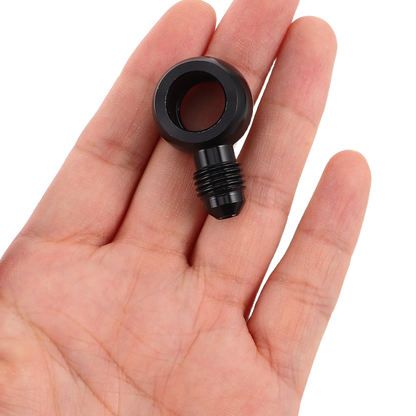 

Aluminum Alloy Oil Outlet Connector Durable Banjo Fitting Straight Adapter for Car Motorcycle Brake Hose Replacement Fuel