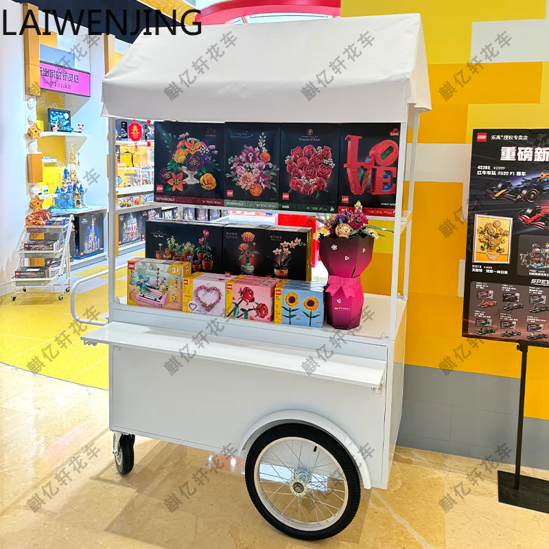 

MJY mobile night market market mobile stall display stand shopping mall wrought iron float
