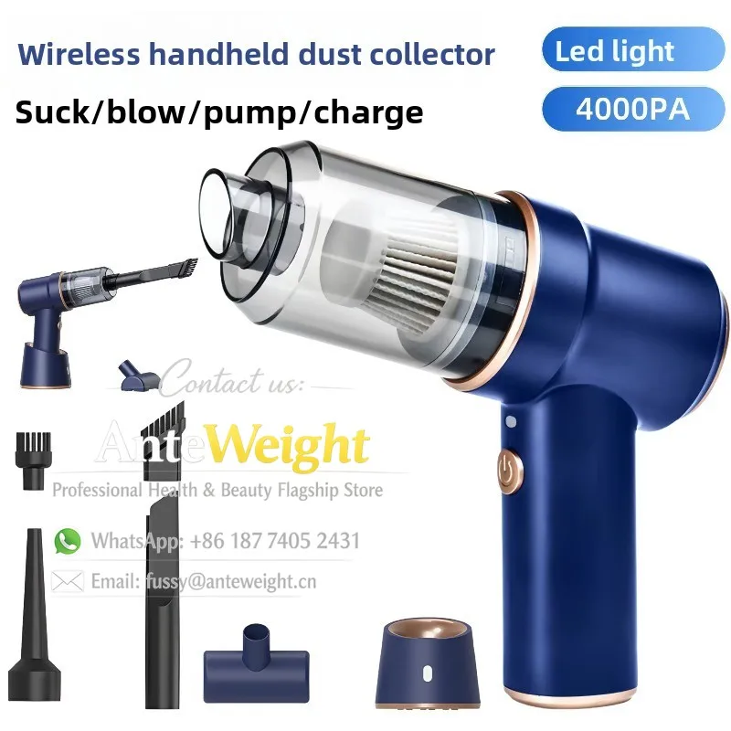 

Cordless Vacuum & Blower 2-in-1, High-Power Handheld for Car & Home | Portable Mini Dust Cleaner with Strong Suction