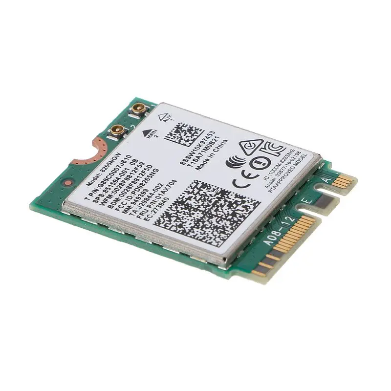 Dual Band Wireless NGFF Wifi Card for intel 8265 AC AC8265 8265NGW M.2 2.4/5GHz Dropship