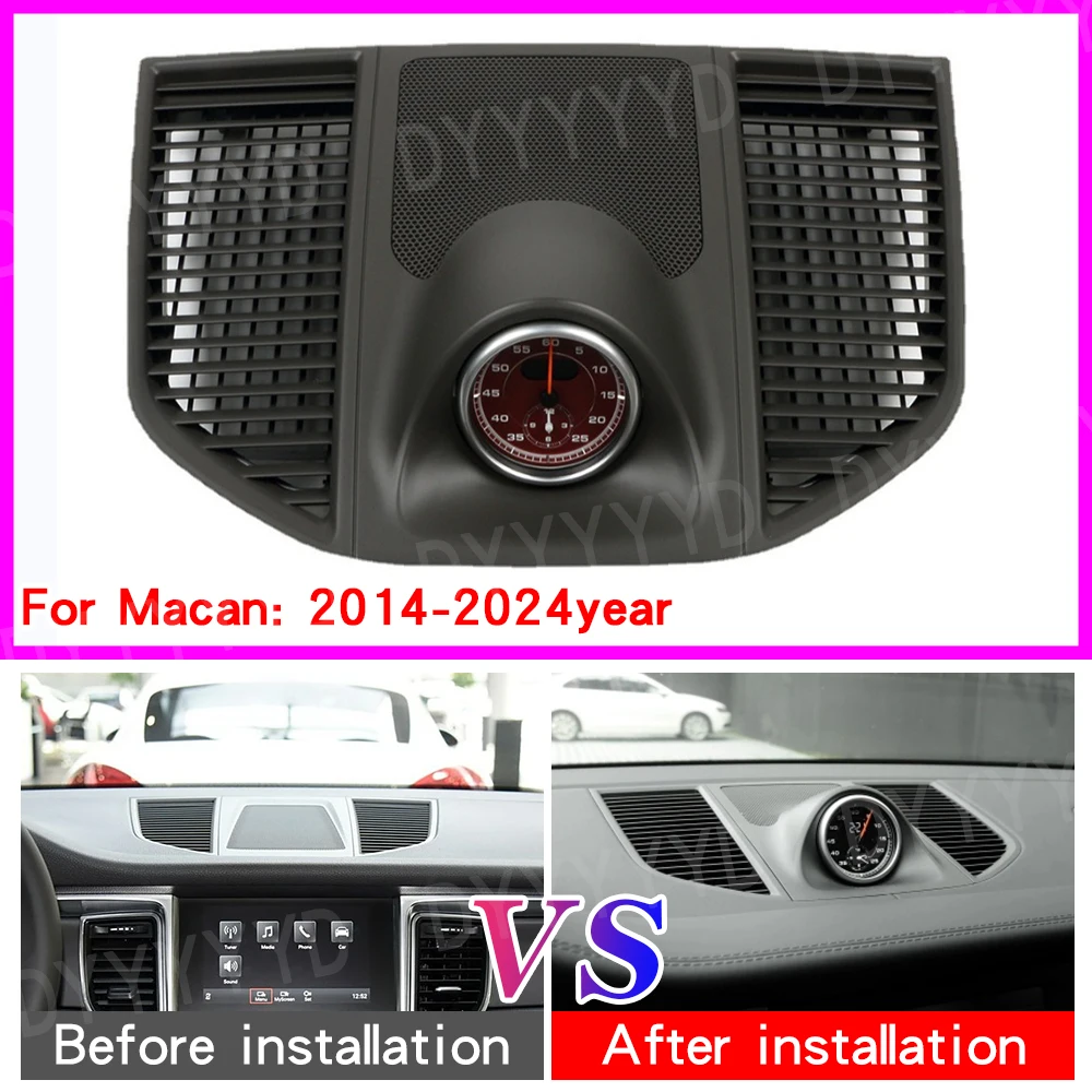 

for Porsche Macan Cayenne 958 Panamera 970 718 911 Car Stopwatch 2010-2024 LCD Stopwatch Upgrade Watch Trim Clock Accessories