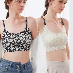 Seamless Beautiful Back Bra For Women 2024 Summer New Sexy Thin Section Without Wire Rims Suspender Sports Vest Bra