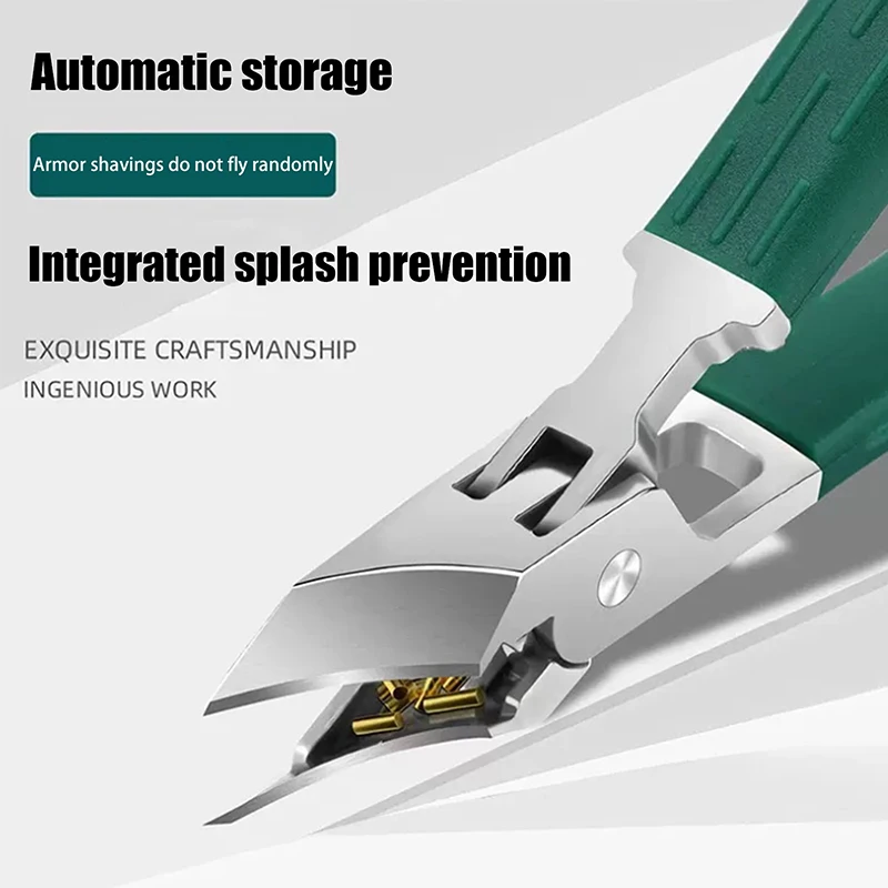 Professional Sharp Oblique Mouth Nail Clippers Trimmer Cutters Anti Sling Care Tools Chiropody Podiatry Stainless Foot Care Tool