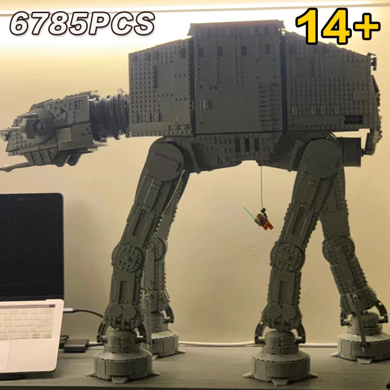 

НОВЫЕ 6785 шт. большие строительные блоки AT-AT, модель кирпича, подарки на день рождения, Рождество, игрушки