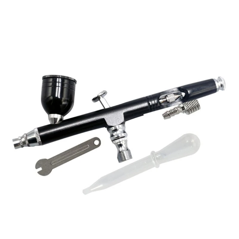 Imagem -05 - Aerógrafo para Decoração de Bolo Dupla Ação Pintura Modelos Padrão 7cc Multi-purpose Gravity Feeding Bicos de 0.3 mm