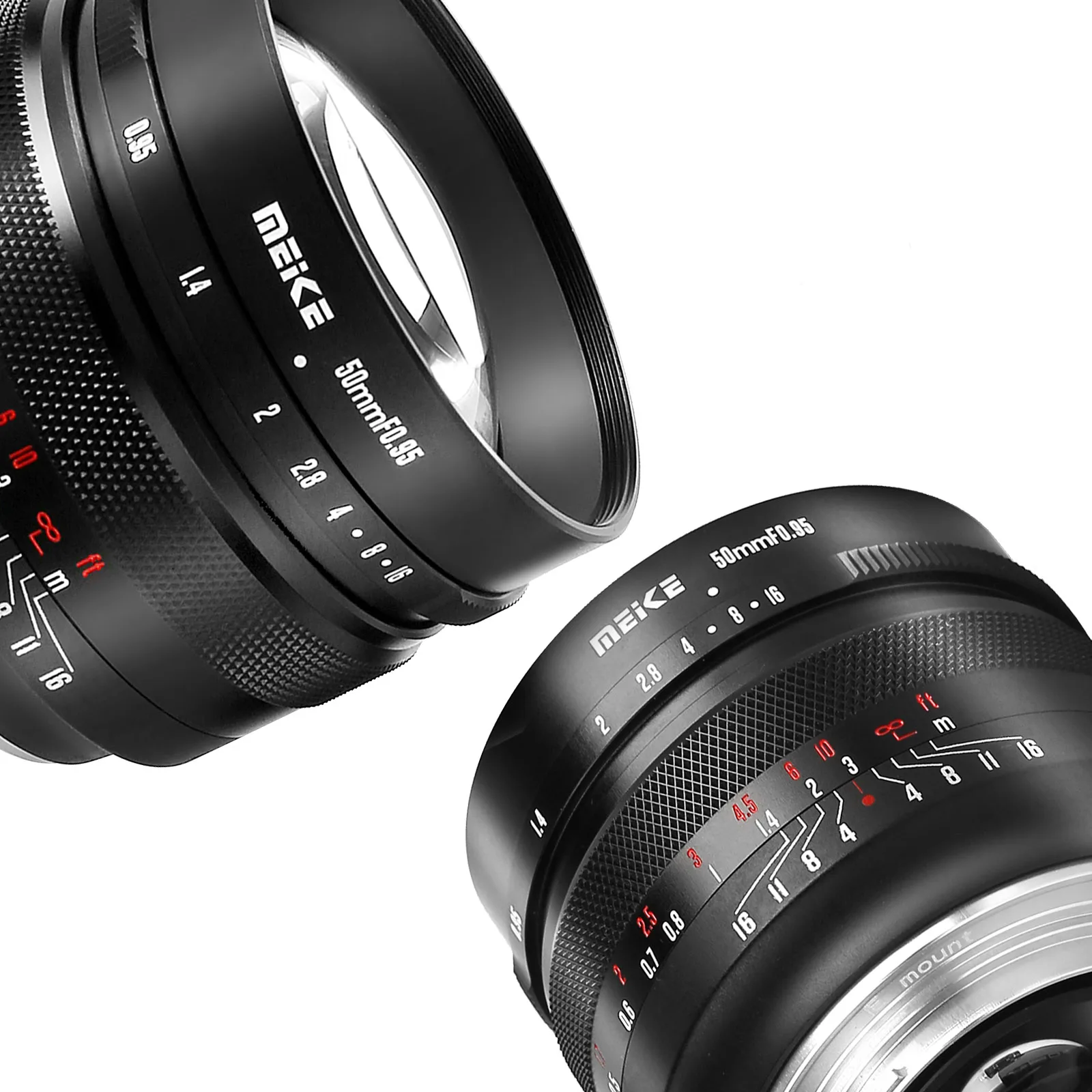 Meike 50mm F0.95 Aps-C Manual Focus Lens Compatible with Sony E/Fuji X/M43/CanonEF-M/Nikon Z Mount Cameras