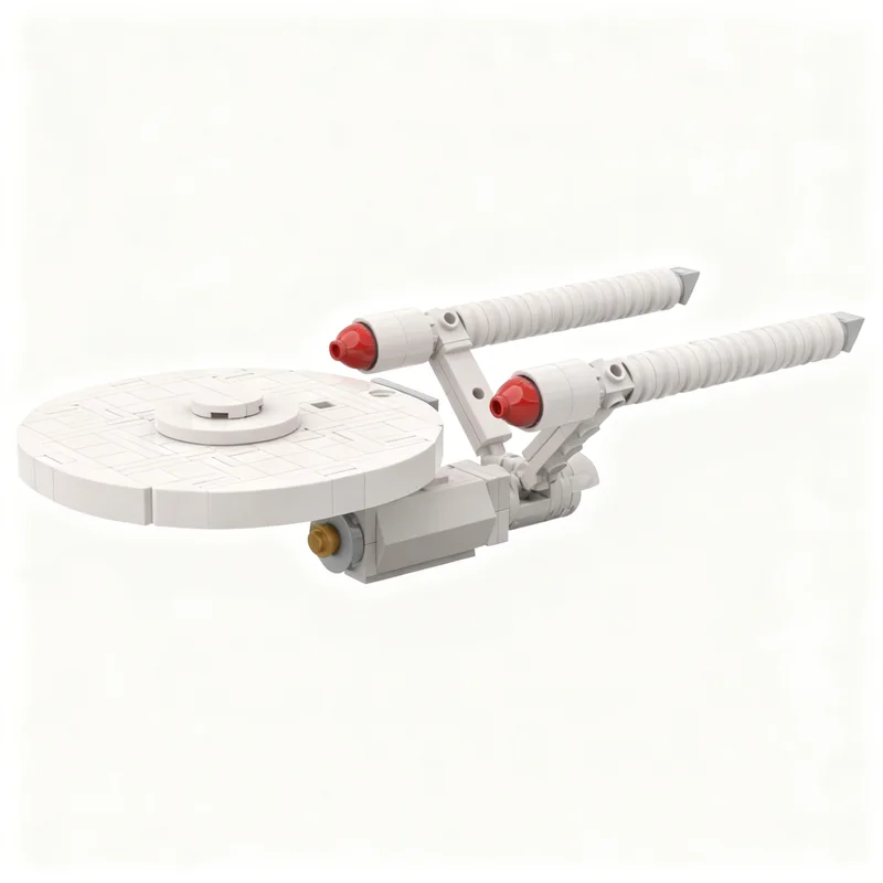218pcs MOC Star Trek Constitution Class TOS Model Toys Building Blocks Architecture Christmas Gift Brick DIY Kids Birthday Idea view 3