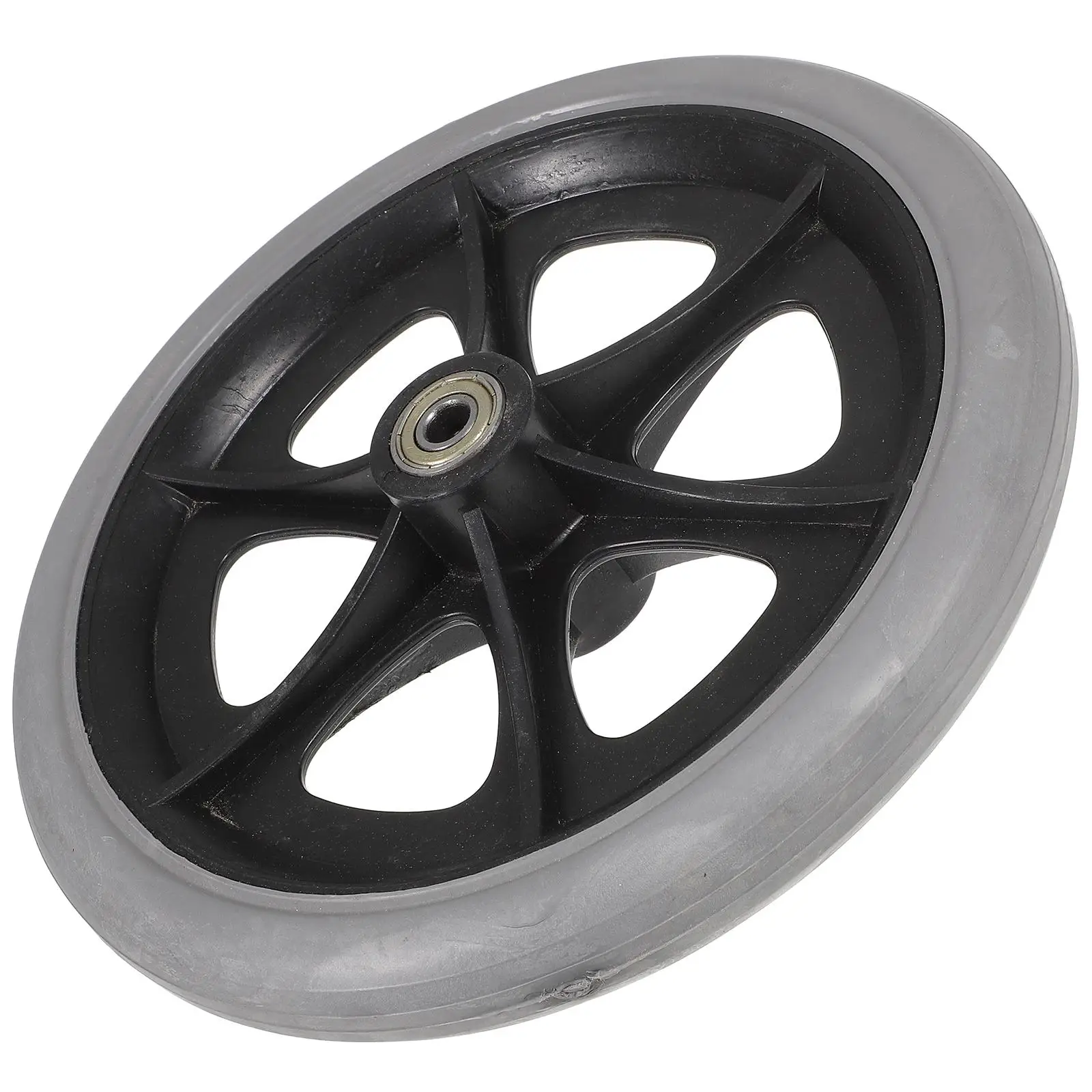 

8 Inch Solid Tire Front Caster Wheel for Wheelchair Replacement Heavy Duty Wear Resistant Smooth Universal Wheelchair
