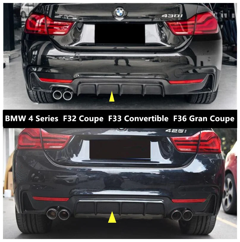 

Carbon Fiber Raer Lip Spoilers For BMW 4 Series F32 Coupe F33 Convertible F36 Gran Coupe 2013-2020 Bumper Diffuser Spoiler