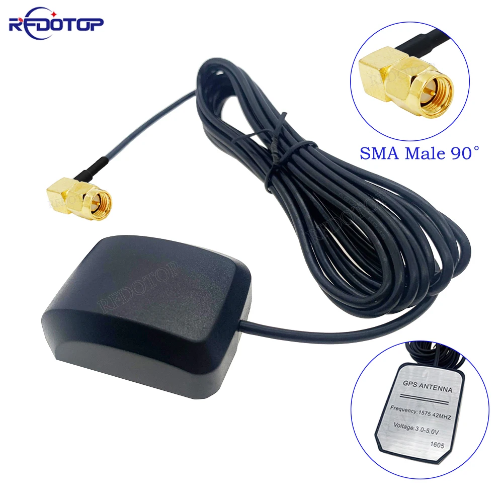 SMA Male GPS Antenna Navigator Amplifier Car Signal Repeater Amplifier GPS Receive And Transmit for Phone Car Navigation System